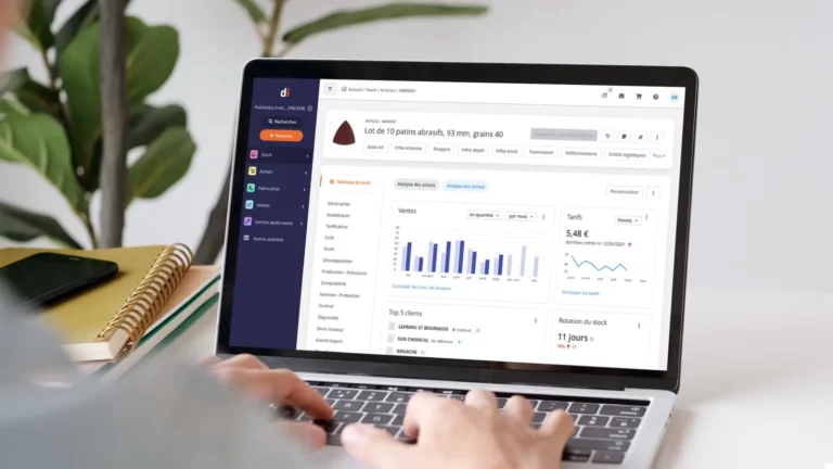 Une PME utilisant un logiciel de gestion numérique pour optimiser ses services.
